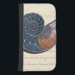 Funda Cartera Para Galaxy S4 Concha de mar romántica<br><div class="desc">¿Vives lejos de la playa? Sin más. Consigue esta romántica pintura de conchas marinas para que puedas imaginarte sentado en una playa tranquila en un cálido día soleado. Esta obra de arte idealiza el mar y las pequeñas olas que te dejarán ansioso por visitar la playa. Obtén este panel de...</div>
