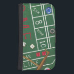 Funda Cartera Para Galaxy S4 Craps de Casino con Chips y dados<br><div class="desc">Asegúrate de que Lady Luck esté de tu lado con esta pintura de una mesa de candados de Chariklia Zarris. Los dados han sido lanzados y están siendo recolectados,  junto con cualquier apuesta perdedora. ¡Pon esta acción impresa en tu muro hoy!</div>