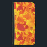 Funda Cartera Para Samsung Galaxy S5 Diseño de hojas brillantes y soleadas de otoño<br><div class="desc">Diseño de hojas brillantes y soleadas de otoño</div>