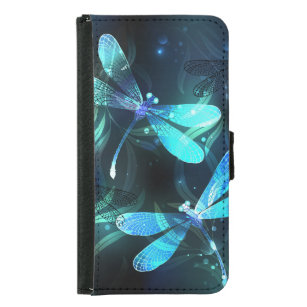 Funda Cartera Para Samsung Galaxy S5 Dragonflies
