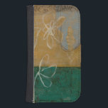 Funda Cartera Para Galaxy S4 Esbozo floral con flores silvestres y plantas<br><div class="desc">En esta pintura de Jennifer Goldberger hay mucho por hacer. En el centro de la escena hay un boceto de flores y pequeños árboles componen el fondo. ¡Los fans de Eugene Delacroix y Edward Hopper pueden querer comprar esta pieza!</div>