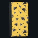 Funda Cartera Para Samsung Galaxy S5 Estuche Cute Bee Samsung Phone Wallet para ella<br><div class="desc">Trae un toque de exterior donde quiera que vayas con este hermoso estuche de carteras de abejas dibujado a mano para el Samsung Galaxy S5. Con sus originales ilustraciones de abejas y una estética inspirada en la naturaleza, este funda es encantador y práctico. Cada diseño incluye la firma discreta del...</div>