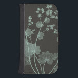 Funda Cartera Para Galaxy S4 Estudio de naturaleza de la menta y del carbón de<br><div class="desc">Floral</div>