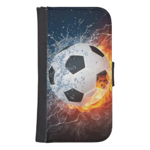 Funda Cartera Para Galaxy S4 Flamante Cojín decorativo de fútbol/baloncesto de 