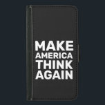 Funda Cartera Para Samsung Galaxy S5 Hacer que los estadounidenses piensen otra vez sin<br><div class="desc">Por frustración, resiliencia y determinación, la gente se está enfrentando a la opresión. Este diseño busca amplificar las voces de quienes luchan por los derechos civiles, la igualdad y la justicia. Soy una mujer queer dueña de negocios. Entiendo de primera mano la importancia de abogar por las comunidades marginadas. Estoy...</div>