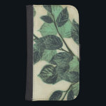 Funda Cartera Para Galaxy S4 Hojas y ramas en el fondo crema<br><div class="desc">Hojas y ramas verdes vibrantes descansan sobre un fondo crema en esta impresión de Jennifer Goldberger. A medida que la temporada cambia los colores de estas hojas se mantienen iguales,  aportando un poco de consistencia a tu vida.</div>