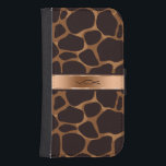 Funda Cartera Para Galaxy S4 Impresión de animales de leopardo de cobre y marró<br><div class="desc">Elegante estampado de leopardo marrón y cobre con acentos metálicos de cobre y monograma de personalizable. Si necesita ayuda para personalizar, cambiar de color o cualquier otra cosa a cualquiera de mis diseños, póngase en contacto con el diseñador ArtOnWear. Formato de texto gratuito con ayuda en directo disponible bajo petición....</div>