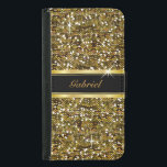 Funda Cartera Para Samsung Galaxy S5 Impresión del confeti del purpurina del oro<br><div class="desc">cartera del iPhone. (NOTA: Los productos no reales del zazzle del purpurina. .all son ⭐ de las impresiones) que este producto es personalizable del 100%. Los gráficos y/o el texto se pueden suprimir, movido, vuelto a clasificar según el tamaño, cambiado alrededor, girado, el etc… 99% de mis diseños en mi...</div>
