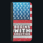 Funda Cartera Para Samsung Galaxy S5 La anticoncepción comienza en la erradicación de l<br><div class="desc">La bandera roja blanca y azul de Estados Unidos usa un falso purpurina para mostrar orgullo patriótico. Gracias por ser parte del movimiento manos libres y estar con nosotros en esta lucha por los derechos reproductivos. Por frustración, resiliencia y determinación, la gente se está enfrentando a la opresión. Este diseño...</div>