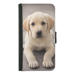 Funda Cartera Para Samsung Galaxy S5 Labrador Retriever Puppy