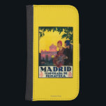 Funda Cartera Para Galaxy S4 Madrid en Springtime Poster de promoción de viajes<br><div class="desc">Madrid,  España - Madrid en Springtime Travel Promotional Poster - Madrid,  España fue creada en 1930. Esta imagen representa escenas de Madrid,  España.</div>