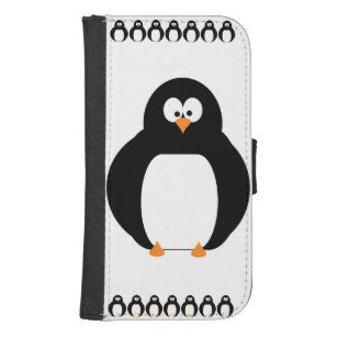 Funda Cartera Para Galaxy S4 Maletín Penguin de teléfono