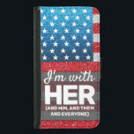 Funda Cartera Para Samsung Galaxy S5 Me voy con su Purpurina de bandera estadounidense<br><div class="desc">"Estoy con ella, con él, con ellos y con todos". La bandera estadounidense, blanca y azul, usa el purpurina digital para mostrar orgullo. Gracias por apoyar el movimiento "manos libres" y por defender los derechos civiles. Nacido por la frustración, la resiliencia y la determinación, ¡la gente se está enfrentando a...</div>