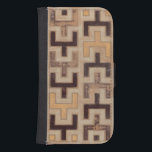Funda Cartera Para Galaxy S4 Modelo decorativo de Mudcloth del africano<br><div class="desc">Modelo africano decorativo del mudcloth por el Jr. de Wyatt del normando que ofrece las formas geométricas que parecen caber juntas. ¡Las fans de Tetris o las formas geométricas deben hacer esta compra hoy!</div>