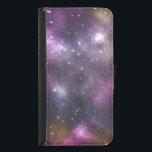 Funda Cartera Para Samsung Galaxy S5 Nebulosa de Guay colorida y estrellas en el espaci<br><div class="desc">Una imagen etérea luminosa que contiene muchos relucientes conglomerados de estrellas y nebulosa, que se encuentra lejos en el espacio profundo. Colores vivos y luminosos de lavanda brillante rosa, suave, púrpura real, con tonalidades de cobre y oro también. Esta hermosa e impactante imagen de una galaxia atraería a los aficionados...</div>