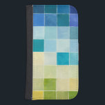 Funda Cartera Para Galaxy S4 Paisaje con los cuadrados Pixilated multicolores<br><div class="desc">Megan Meagher creó este pedazo que utilizaba un estilo conocido como pixilation digital. Programas de computadora del uso de los artistas para diseñar y para dibujar sus pedazos,  produciendo representaciones impresionistas de los ajustes del mundo real. ¡Si usted ama abstracto,  el arte experimental esta impresión está para usted!</div>