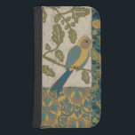 Funda Cartera Para Galaxy S4 Pájaro azul amarillo y Verde azulado encaramado en<br><div class="desc">Esta hermosa pintura de un pájaro azul amarillo y verde azulado sobre una rama encajaría perfectamente en cualquier producto de Zazzle. La pintura de Chariklia Zarris,  inspirada en el collage,  se compone de muchos patrones,  flores y hojas diferentes. ¡Descúbrelos!</div>
