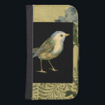 Funda Cartera Para Galaxy S4 Pájaro sobre fondo negro y vintage<br><div class="desc">Esta imagen es simple y hermosa para añadir a cualquier producto ofrecido y gustará a cualquier amante del arte vintage. El cuadrado negro hace hincapié en los colores del pájaro y el fondo amarillo.  Elija esta pieza de arte para su próximo producto Zazzle.</div>
