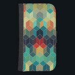 Funda Cartera Para Galaxy S4 Patrón geométrico de cubos coloridos 2<br><div class="desc">Patrón geométrico sin soldadura de cubos coloridos</div>