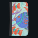 Funda Cartera Para Galaxy S4 Pescado pop<br><div class="desc">Bañarse bajo el mar con este bonito pescado de color agua. Esta pintura de Nancy Slocum captura la hermosa vida acuática bajo los mares. Capta los peces multicolores rodeados de kelp salvajes mientras nadan rápidamente. Consigue tus hermosos peces hoy en tu próximo producto de Zazzle.</div>