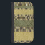 Funda Cartera Para Galaxy S4 Pintura de panel con múltiples patrones<br><div class="desc">Un cuadro de panel con múltiples patrones,  creado por Jennifer Goldberger. El verde oscuro,  el marrón,  el marrón,  el blanco y el amarillo se espolvorean liberalmente a lo largo de este increíble trabajo. ¡Asegúrate de recibir tu copia ahora!</div>