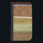 Funda Cartera Para Galaxy S4 Pintura moderna en tonos de la Tierra de Norman Wy<br><div class="desc">Tonos de tierra saludables impregnan esta pintura moderna de Norman Wyatt. Los colores de la pieza se mezclan maravillosamente,  y se verían bien en cualquier habitación de tu casa. ¡También haría un regalo increíble!</div>