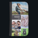 Funda Cartera Para Galaxy S4 Pizarra #blessed collage de fotos personalizada<br><div class="desc">Proteja su teléfono y elija sus fotos más queridas para cubrir esta caja del teléfono de la cartera. Modifique fácilmente las imágenes,  el texto,  y las iniciales para requisitos particulares.</div>