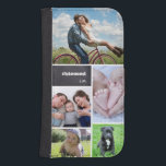Funda Cartera Para Galaxy S4 Pizarra #blessed collage de fotos personalizada<br><div class="desc">Proteja su teléfono y elija sus fotos más queridas para cubrir esta caja del teléfono de la cartera. Modifique fácilmente las imágenes,  el texto,  y las iniciales para requisitos particulares.</div>