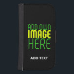 FUNDA CARTERA PARA GALAXY S4 PLANTILLA DE TEXTO DE IMAGEN NEGRA SENCILLA EDITAB<br><div class="desc">ESTE ES UN DISEÑO PARA LOS CLIENTES.PUEDE CAMBIAR,  REDUCIR O AGREGAR EL LOGO,  LA FOTO,  EL TEXTO Y LOS COLORES DE LA FORMA QUE DESEE.GRACIAS.</div>