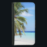 Funda Cartera Para Samsung Galaxy S5 Playa Tropical Agua Turquesa Arena Blanca<br><div class="desc">Hermosa playa tropical con agua turquesa. Playa de arena blanca y cielo azul en Paradise.</div>