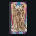Funda Cartera Para Galaxy S4 Princesa Corona Yorkie<br><div class="desc">Animales</div>