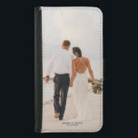 Funda Cartera Para Samsung Galaxy S5 Regalo fotográfico Personalizado personalizado<br><div class="desc">Convierte tus recuerdos más felices en un estuche para iPhone personalizado. Un regalo de mantenimiento único que puedes agregar tu foto y nombre para hacerlo tuyo.</div>