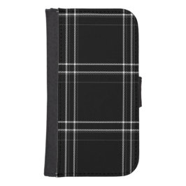 Funda Cartera Para Galaxy S4 Resumen en blanco y negro
