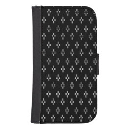 Funda Cartera Para Galaxy S4 Resumen en blanco y negro