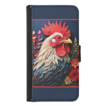 Rooster de papel en capas