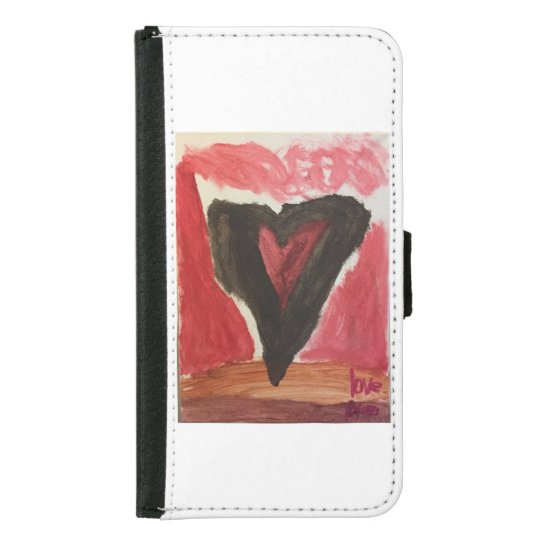 Funda Cartera Para Samsung Galaxy S5 Caja Samsung 5 del teléfono del corazón