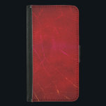Funda Cartera Para Samsung Galaxy S5 Sangre Rojo Resumen Textura con Scratches<br><div class="desc">Un fondo rojo de sangre con una textura modelada. Los arañazos y marcas rosas y naranjas cubren la pared de este diseño abstracto.</div>