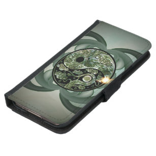 Funda Cartera Para Samsung Galaxy S5 Signo elegante yin y yang