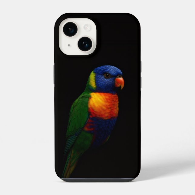 Funda Case-Mate para iPhone 14 Lorikeet Lorito de  (Reverso )