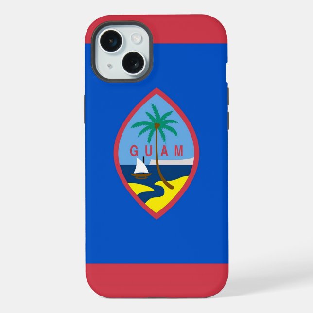 Funda Case-Mate para iPhone 15 Plus, bandera de Gu (Reverso )