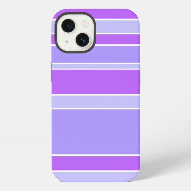 Funda Case-Mate para iPhone con rayas violetas (Reverso )