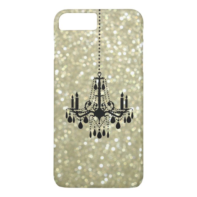 Funda Chandelier Sparkly Gold para iPhone 7 Plus (Reverso)
