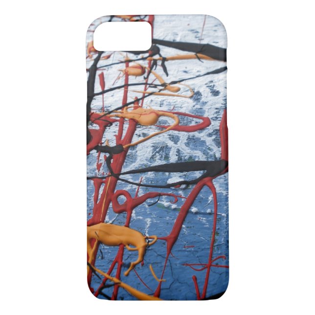 Funda colorido abstract para iPhone 7 (Reverso)
