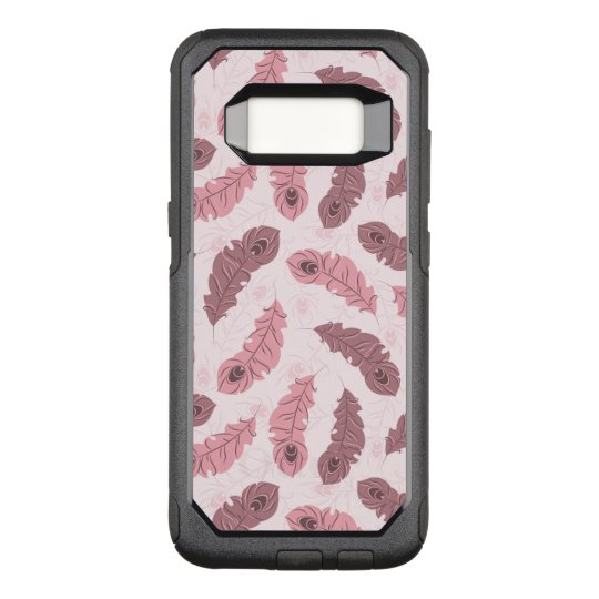 Funda Commuter De OtterBox Para Samsung Galaxy S8 modelo con las plumas del pavo real
