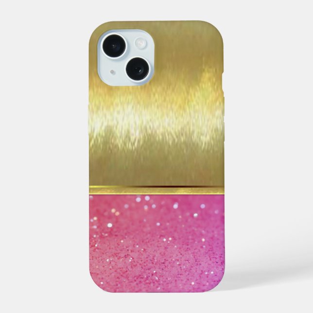 Funda con diseño genial de rosa y oro (Reverso )