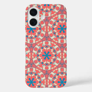 Funda con patrón de Pug de coral
