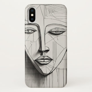 Funda Cubist Art iPhone X - Diseño Resumen Único