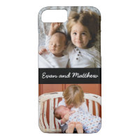 Funda Cute 2 Photo Personalized Kids iPhone 8 7