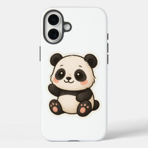 Funda Cute Kawaii Panda para iPhone 16 Plus