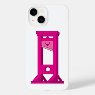 Funda Cute Kawaii Pink Guillotine White iPhone 14